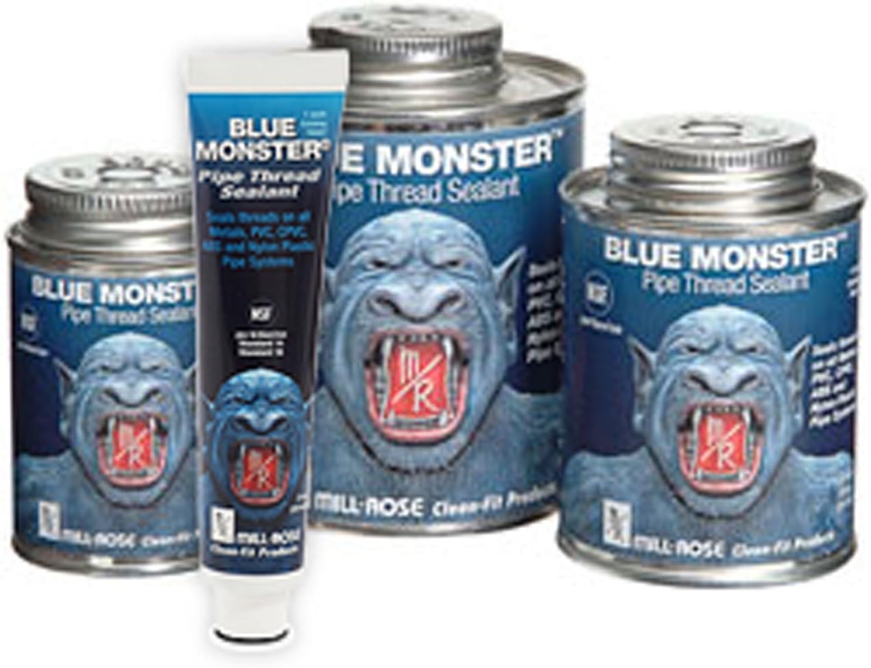 MILL-ROSE Mill-Rose 76011 Blue Monster Heavy-Duty Industrial Grade Thread Sealant 8 oz.