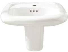 AMERICAN STANDARD American Standard 0954004EC.020 Murro EverClean Wall-Hung Sink With 4 Centerset, for Wall Hanger or Concealed Arms (White)