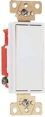 LEGRAND Pass & Seymour 2621-W 120/277 Volt AC 15 Amp 1-Pole Specification Construction Grade Decorator Switch White