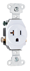 LEGRAND Pass & Seymour 5351W Single Receptacle Heavy Duty (20A, 125V) NEMA 5-20R