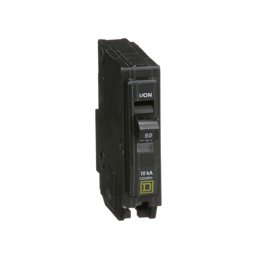 SCHNEIDER ELECTRIC Square D QO150 Miniature Circuit Breaker 50A 120/240V 1Ph 1P Plug-On