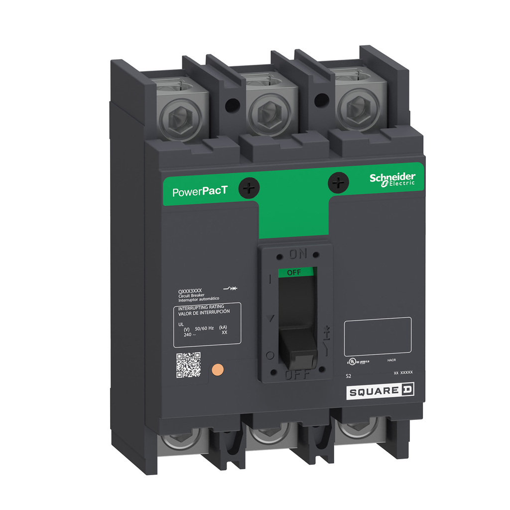 SCHNEIDER ELECTRIC Square D QBL32125 Molded Case Circuit Breaker 125A 240V 3P Replacement MPN