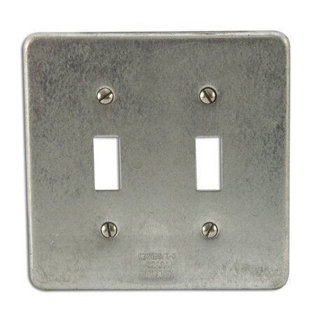 APPLETON Appleton FSK-2TS 2-Gang Steel 2-Switch Cover
