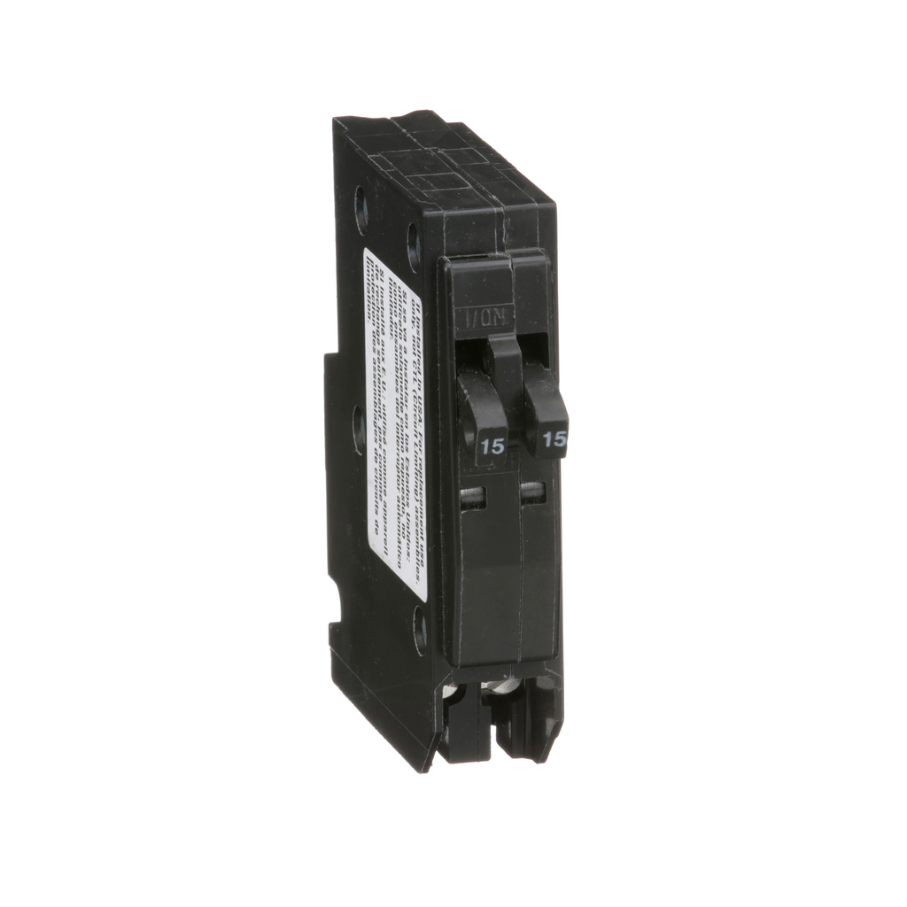 SCHNEIDER ELECTRIC Square D QO1515 Tandem Circuit Breaker 15A/15A 120/240V 1Ph Plug-On