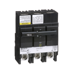 SCHNEIDER ELECTRIC Square D QOB3150VH Miniature Circuit Breaker 150A 240V 3Ph Bolt-On