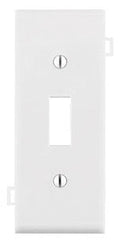 LEVITON Leviton PSC1-W Combination Sectional Toggle Switch Wallplate 1 Gang Thermoplastic Nylon White