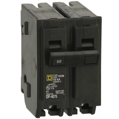 SCHNEIDER ELECTRIC Square D HOM250 Miniature Circuit Breaker 50 Amp 2 Pole 120/240 Volt