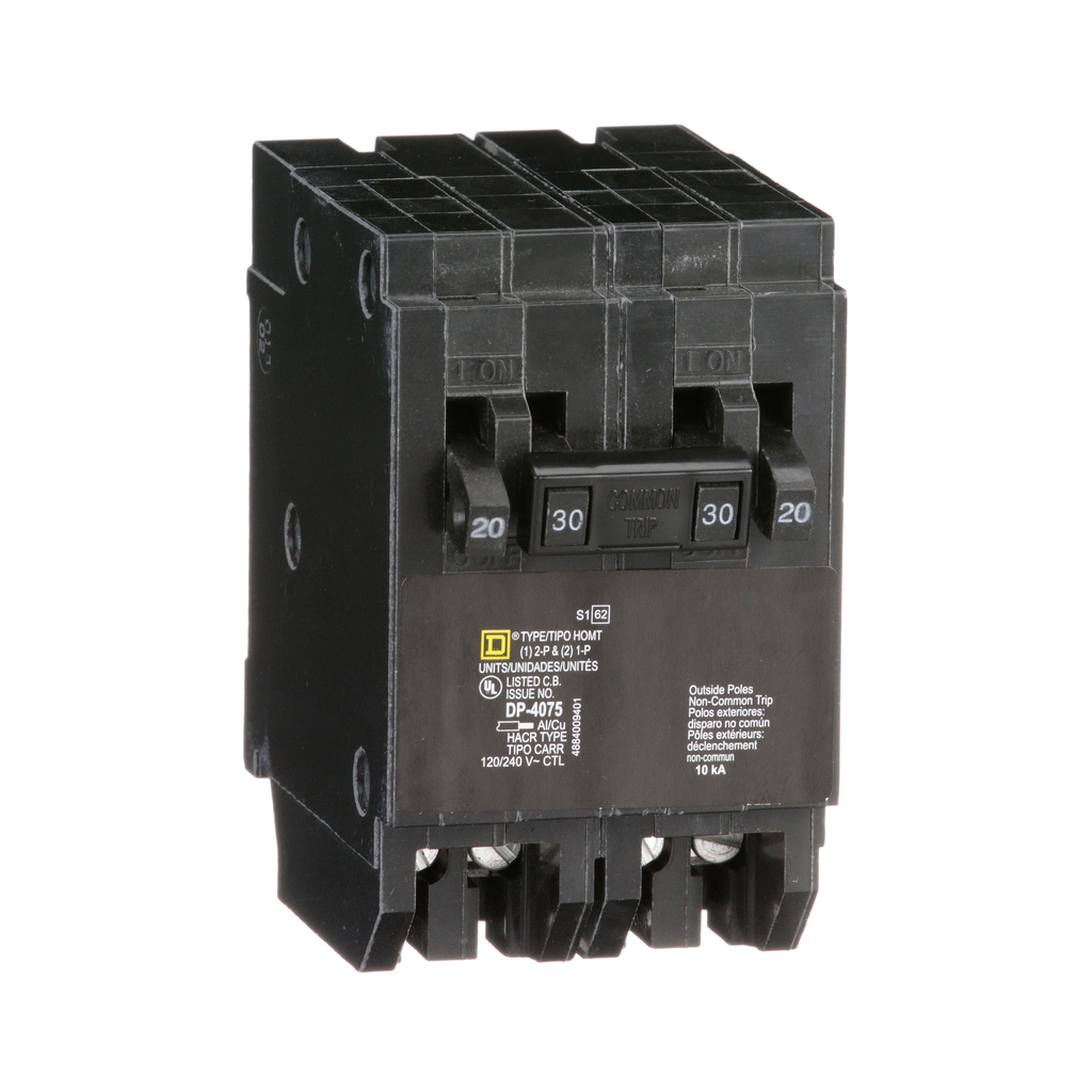 SCHNEIDER ELECTRIC Square D HOMT2020230 Miniature Circuit Breaker 20 Amp 120/240 Volt