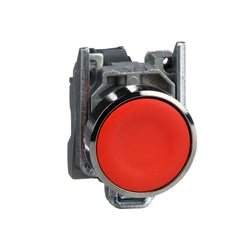 SCHNEIDER ELECTRIC Schneider Electric XB4BA42 Harmony, 22mm push button, red flush, spring return, 1 NC, unmarked