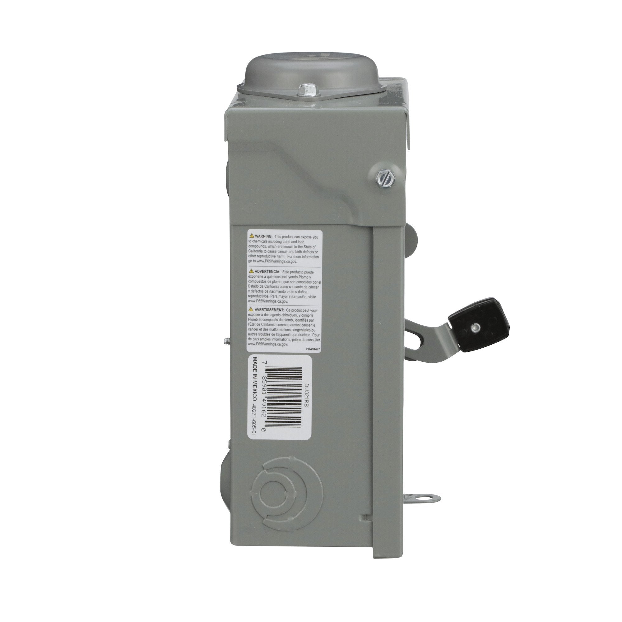 SCHNEIDER ELECTRIC Square D DU321RB Safety Switch Not-Fusible 30A-240V-3P NEMA-3R