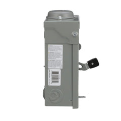 SCHNEIDER ELECTRIC Square D DU321RB Safety Switch Not-Fusible 30A-240V-3P NEMA-3R