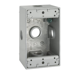 HUBBELL Hubbell 5323-0 RACO WP BOX 1G 5 (1/2 Outlets)