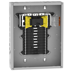 SCHNEIDER ELECTRIC Square D QO116M100P 100A 120/240V 1 Phase Convertible Main Breaker Load Center, Plug-On Neutral, 16 Spaces / 24 Circuits, NEMA-1