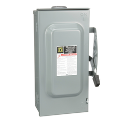 SCHNEIDER ELECTRIC Square D D223NRB Safety Switch Fusible 100A 2P NEMA-3R 240V Single Throw