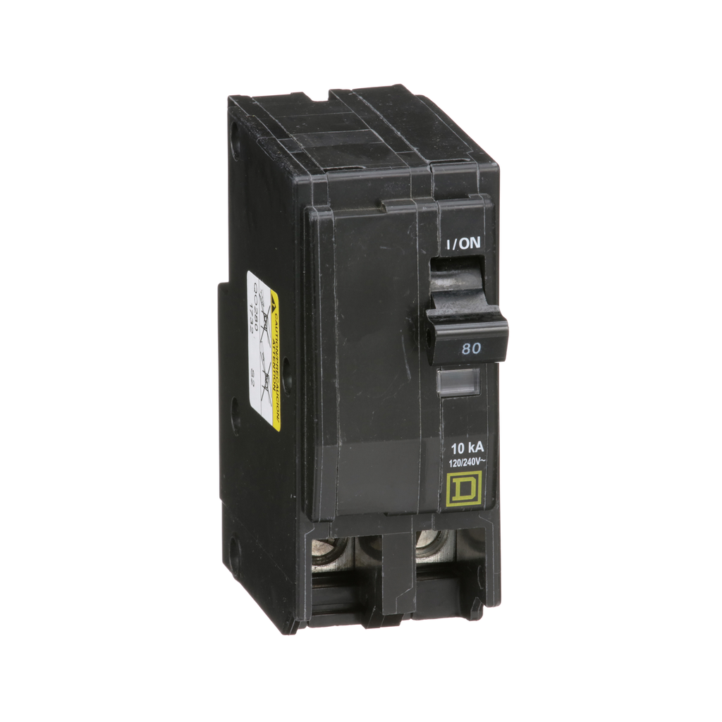 SCHNEIDER ELECTRIC Square D QO280 Miniature Circuit Breaker 80A 120/240V 2P Replacement MPN