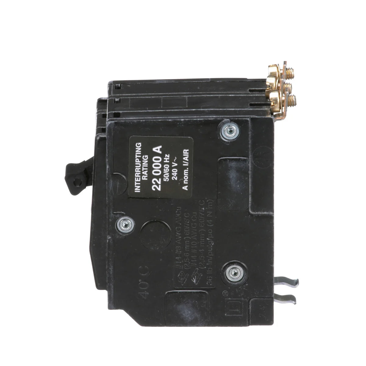 SCHNEIDER ELECTRIC Square D QOB315VH Miniature Circuit Breaker 15 Amp 120/240V