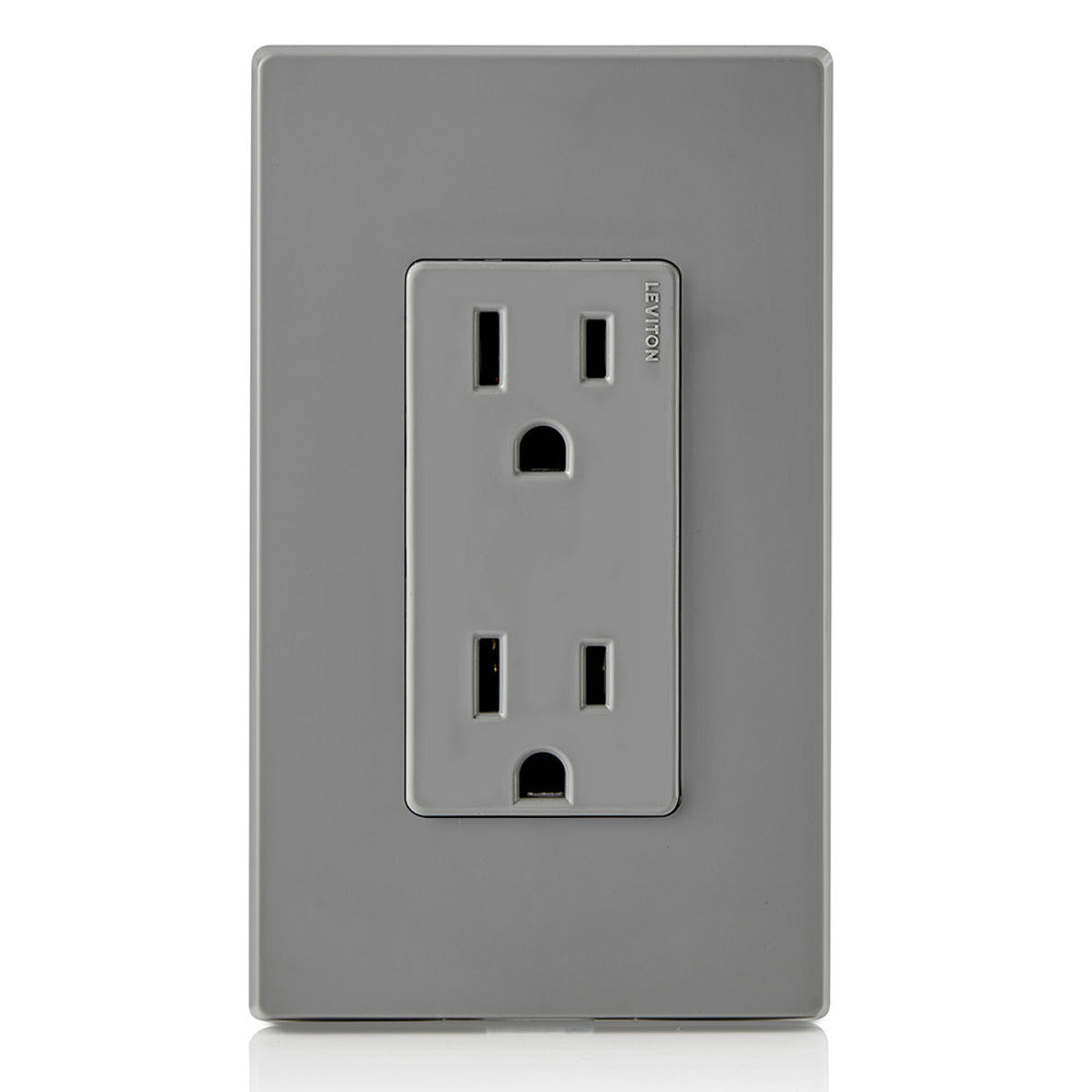 LEVITON Leviton 5325-GY 15 Amp 125 Volt Decora Duplex Receptacle Gray