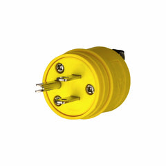 HUBBELL WIRING Hubbell HBL1447 15 Amp 125 Volt 2-Pole 3-Wire NEMA 5-15P Yellow Straight Blade Plug