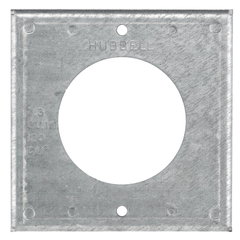 HUBBELL WIRING Hubbell Wiring Device-Kellems HBL50SC 4 Inch Square 50 Amp Locking Opening Box Cover