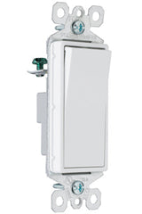 LEGRAND Pass & Seymour TM870STMWCC6 Decorator Momentary Contact Switch, 1Pole, 15A 120/277V - White