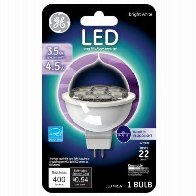 GE G E Lighting 93095554 MR16 Led Flood Bulb 5.5W 3-pack