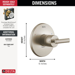 DELTA Delta T14042-SS Monitor 14 Series Valve Only Trim
