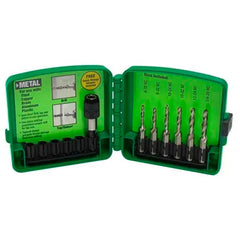 GREENLEE Greenlee DTAPKITM Drill/Tap/Countersink Set Metric, 6 Pc, M3 - M10