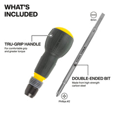 KLEIN TOOLS Klein Tools 32960A Fastbit Tru-Grip Screwdriver
