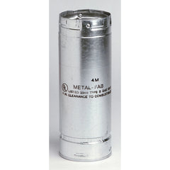 METAL-FAB Metal-Fab 4M12 Gas Vent Pipe 4 x 12 Inches