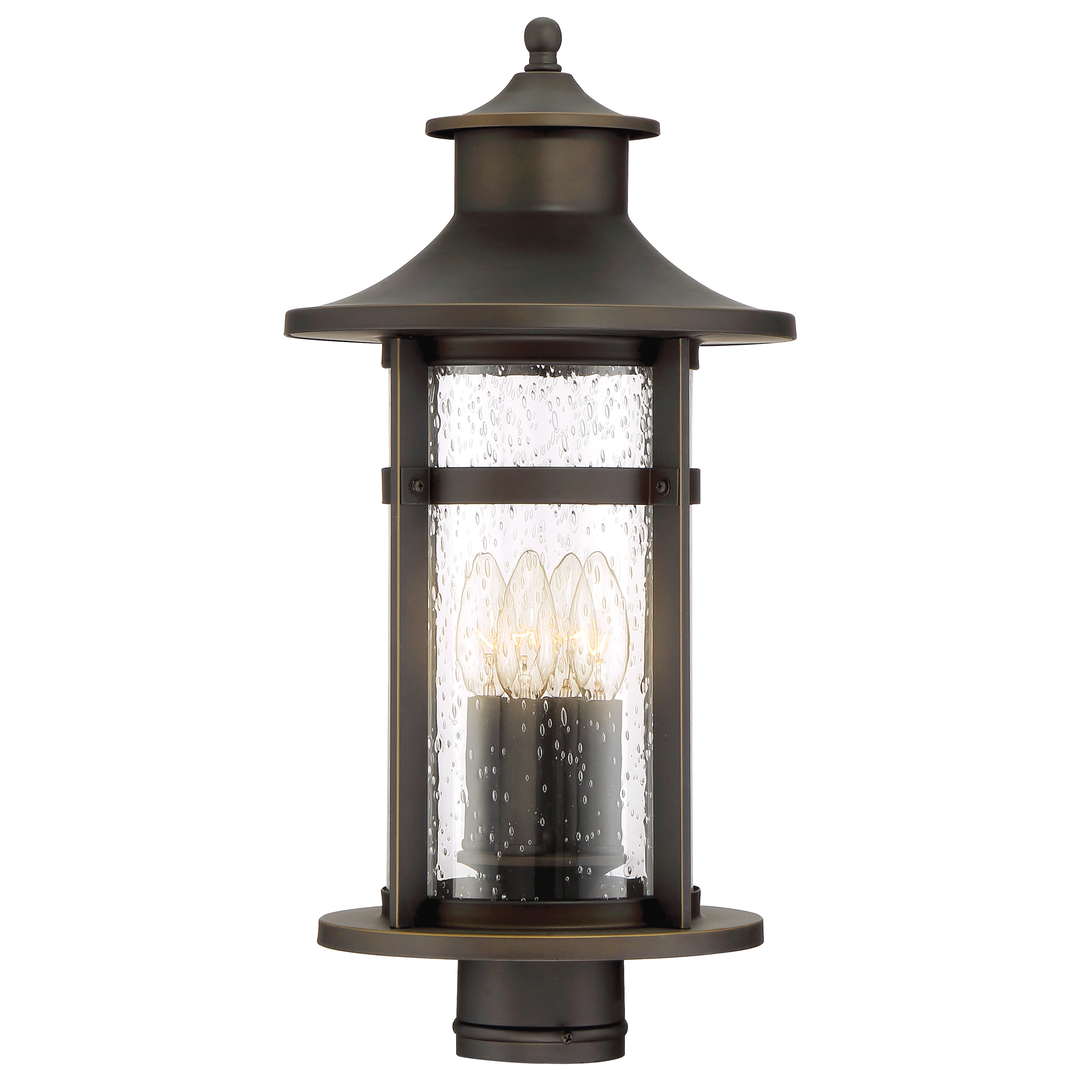 MINKA Minka 72556-143C Highland Ridge Four Light Post Mount 60 Watts