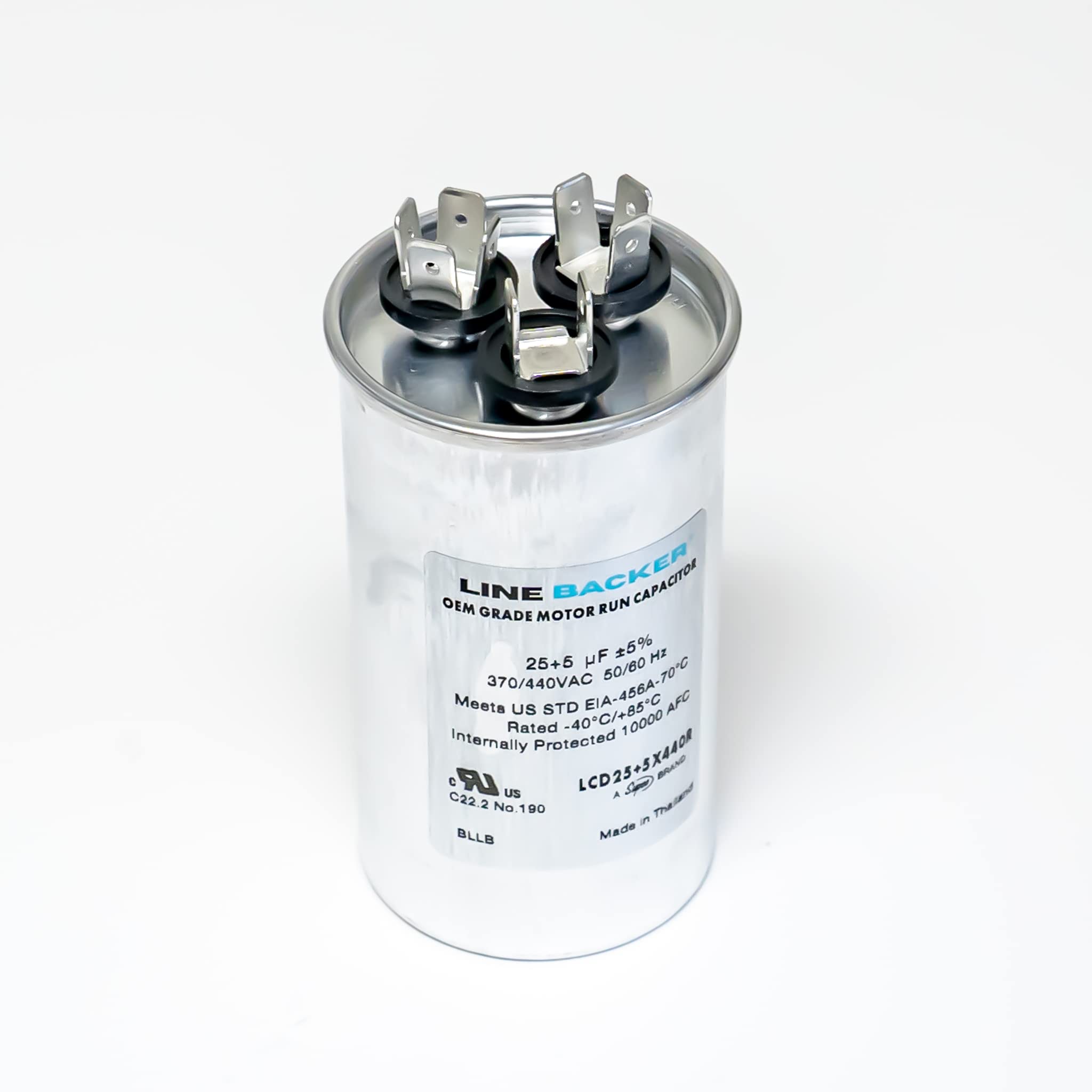 SUPCO Supco LCD25+5X440R Capacitor Round Dual Run 25 + 5 uf 370/440 Volts