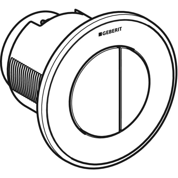 Geberit Geberit 116.055.KJ.1 Type 10 Remote Flush Actuation Pneumatic Dual Flush Concealed Actuator