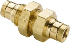 PARKER Parker 62PTCBH-6 Brass Bulkhead Union 3/8 Inch Tube Od