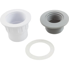 CUSTOM MOLDED PRODUCTS Custom Molded Products 25523-501-100 Wall Fitting CMP Fiberglass with Gasket 1-1/2 Slip Gray
