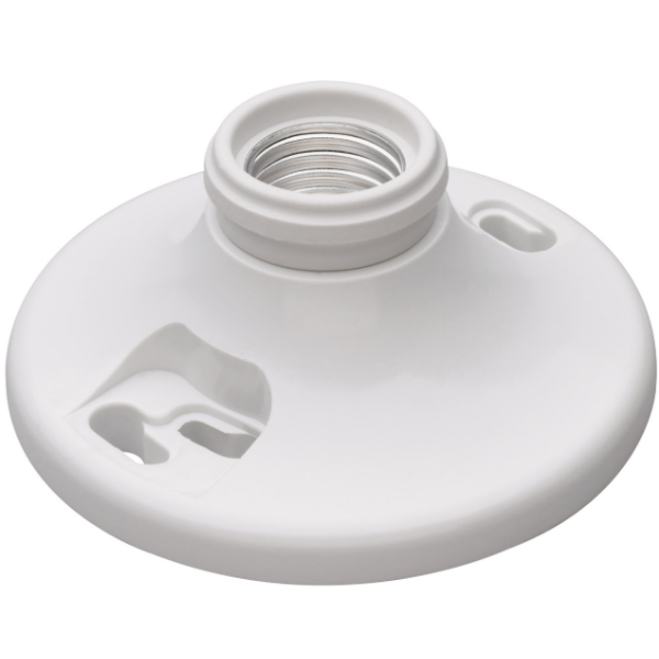 WESCO Wesco 276WH Keyless Plastic Lamp Holder