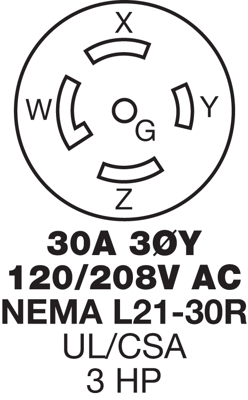HUBBELL WIRING Hubbell Wiring Device-Kellems HBL2813 Insulgrip Locking Connector 120/208 VAC 30 A 4 Poles 5 Wires