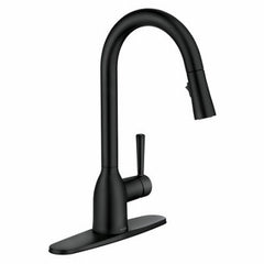 MOEN Moen 87233BL Adler Single Handle High Arc Kitchen Faucet