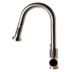 ALFI Alfi ABKF3262-PC Sensor Gooseneck Pull Down Kitchen Faucet