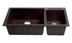 ALFI ALFI AB3319DI-C Double Bowl Drop In Granite Composite Kitchen Sink