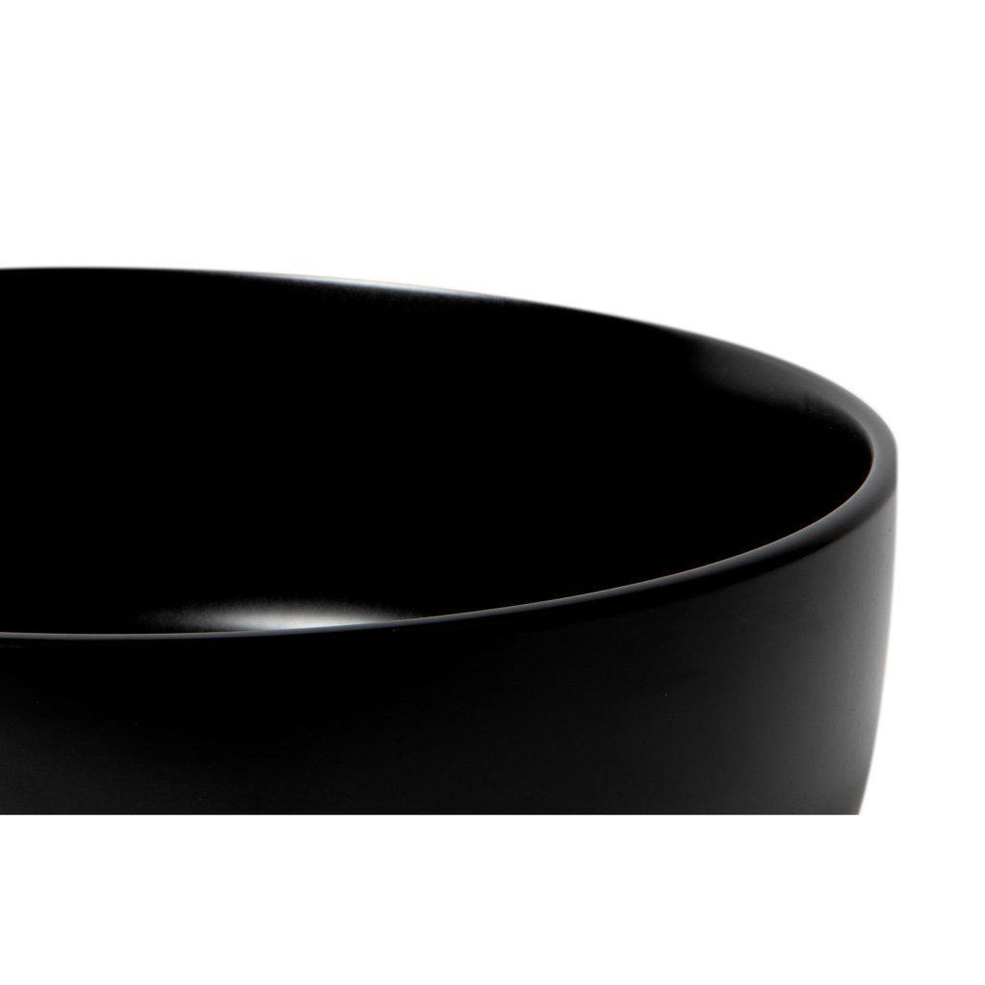 ALFI ALFI ABC907-BM 15-1/2 inches Circular Porcelain Vessel Bathroom Sink