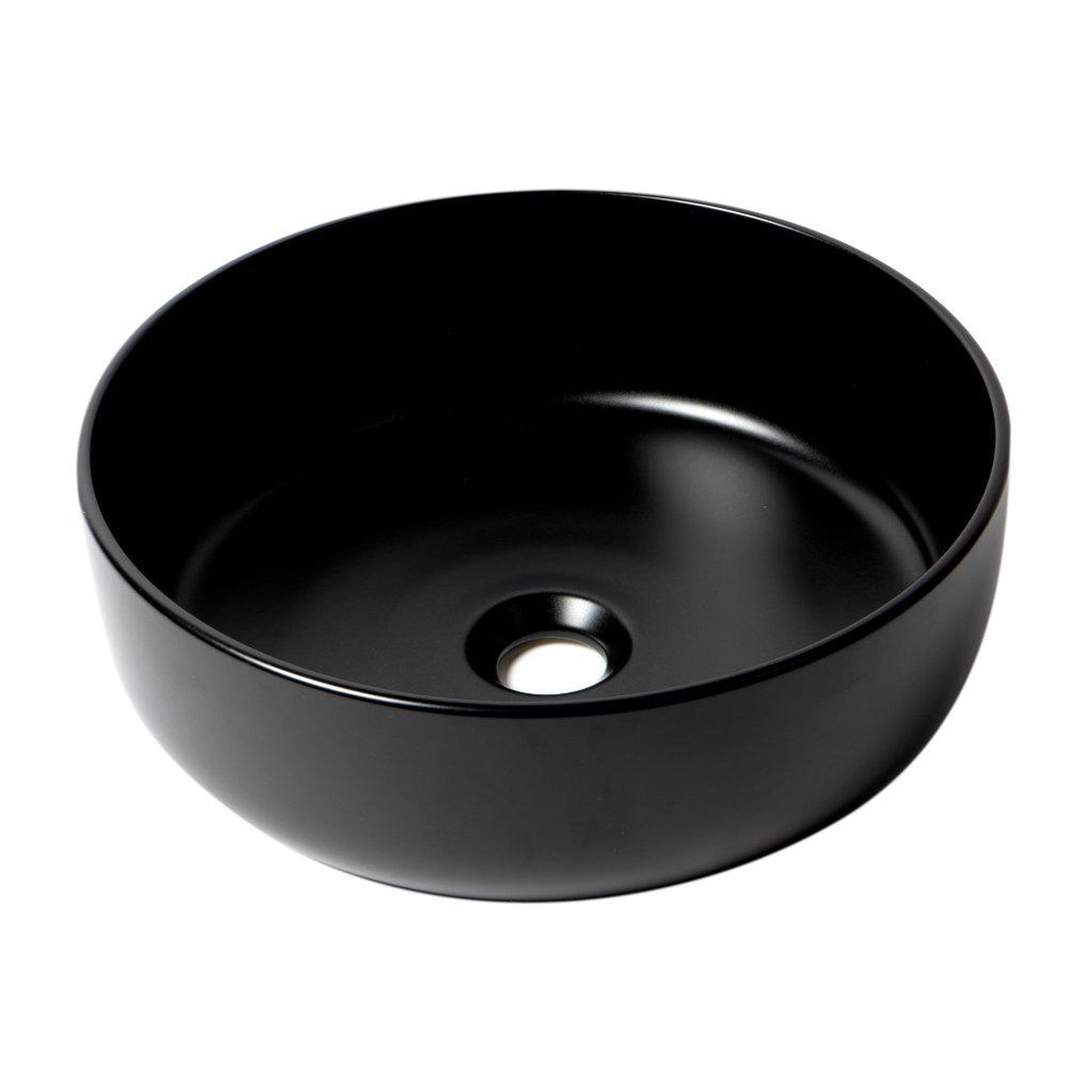 ALFI ALFI ABC907-BM 15-1/2 inches Circular Porcelain Vessel Bathroom Sink