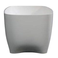 ALFI ALFI AB9980 White Matte Solid Surface Resin Bathtub