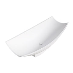 ALFI Alfi AB9992 Solid Surface Resin Free Standing Oval Hammock Bathtub