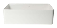 ALFI ALFI ABFS3320S-W 33 in. Step Rim Farmhouse/Apron-Front Single Bowl Fireclay Kitchen Sink Workstation /w Accessories