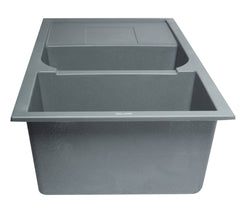 ALFI ALFI AB4620DI-T Double Bowl Granite Composite Kitchen Sink 45.75 inches