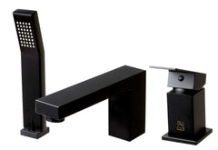 ALFI Alfi AB2322-BM Brand Brass 3 Hole Deck Mounted Tub Filler With Hand Held