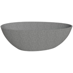 ALFI ALFI ABCO72TUB Solid Concrete Tear Drop Freestanding Bathtub