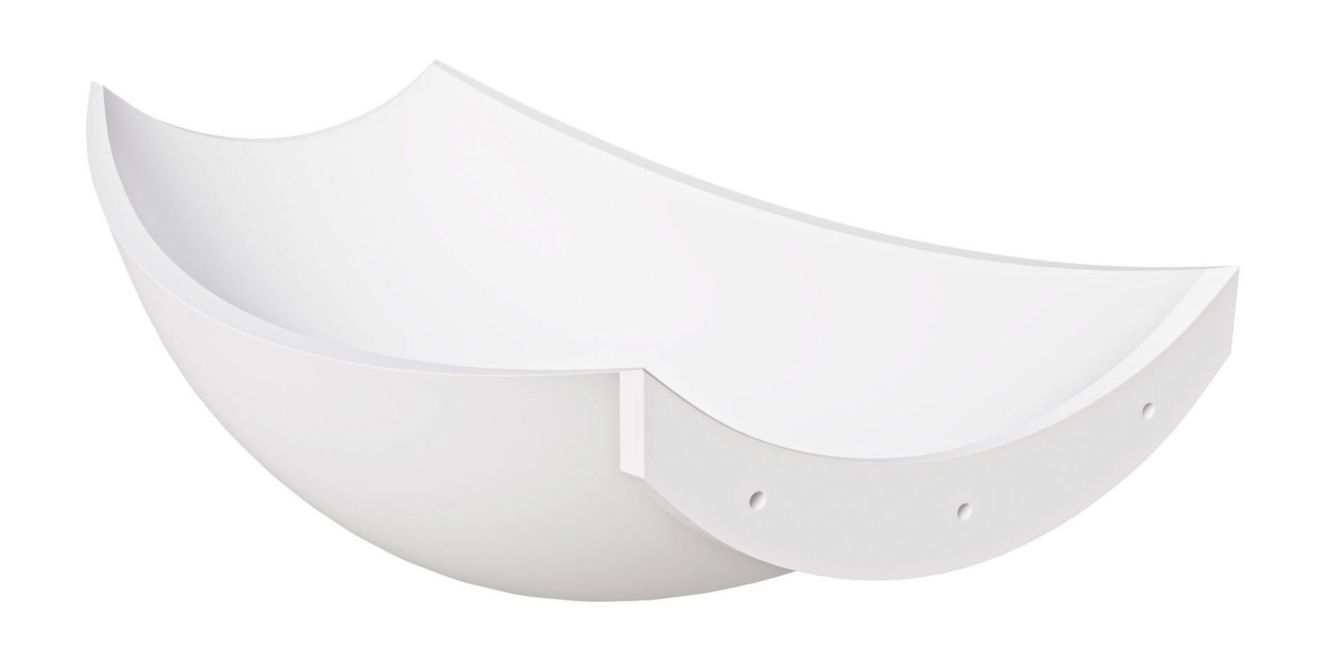 ALFI Alfi HAMMOCKTUB2-WM HammockTub2-WM 71 inches Solid Surface Resin Suspended Wall Mounted Hammock Bathtub