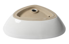 ALFI ALFI ABC914 Oval Above Mount Porcelain Bathroom Sink