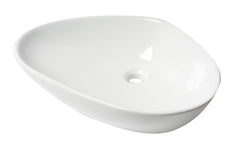 ALFI ALFI ABC914 Oval Above Mount Porcelain Bathroom Sink